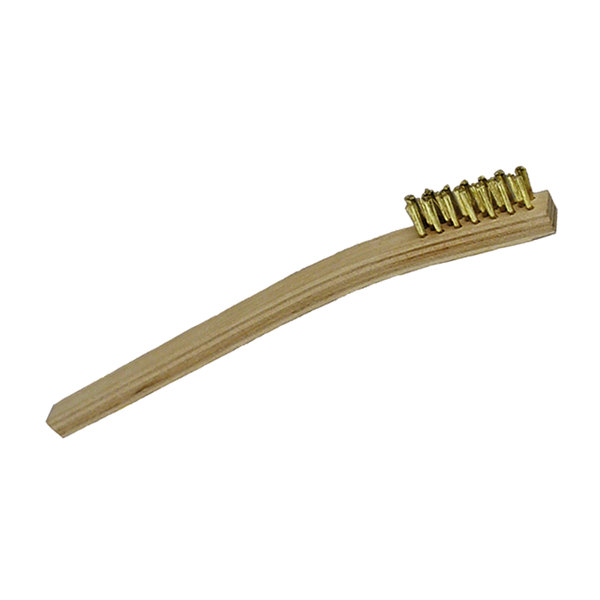 Redtree Industries Redtree Industries 61200 Small Wood Handle Scratch Brush - Brass Brush, 3 Pack 61200